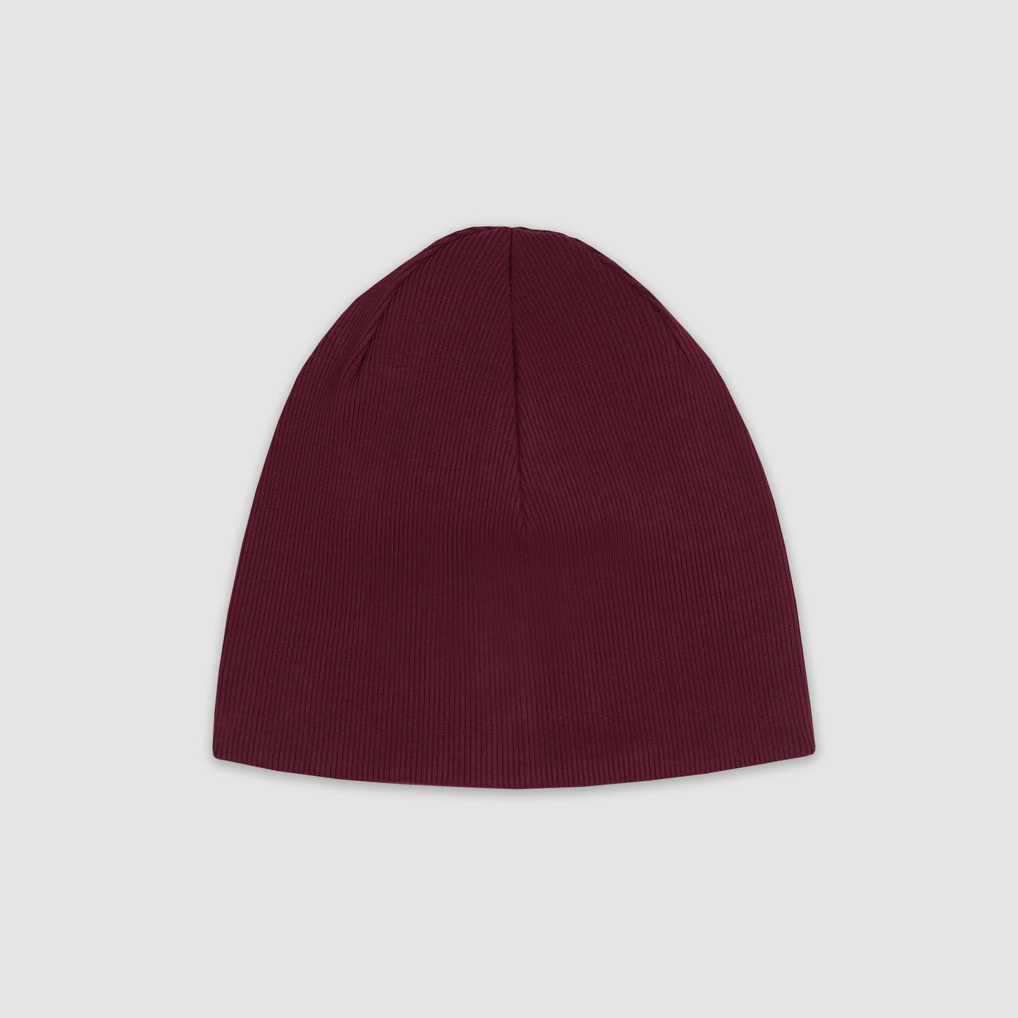 Ribbed Beanie (Dark Cherry)