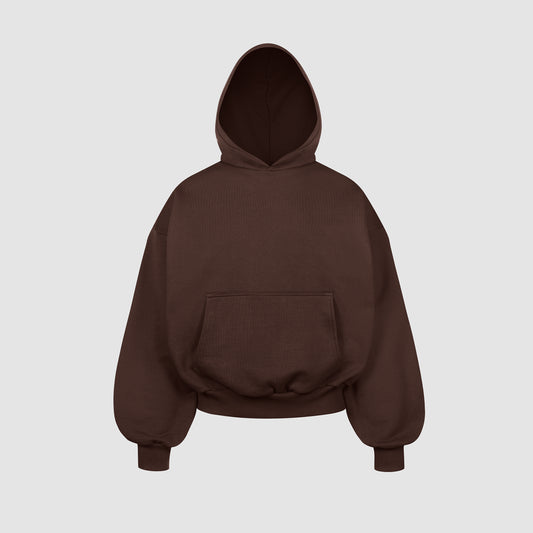 Boxy Ultra Heavyweight Hoodie (Mocha)