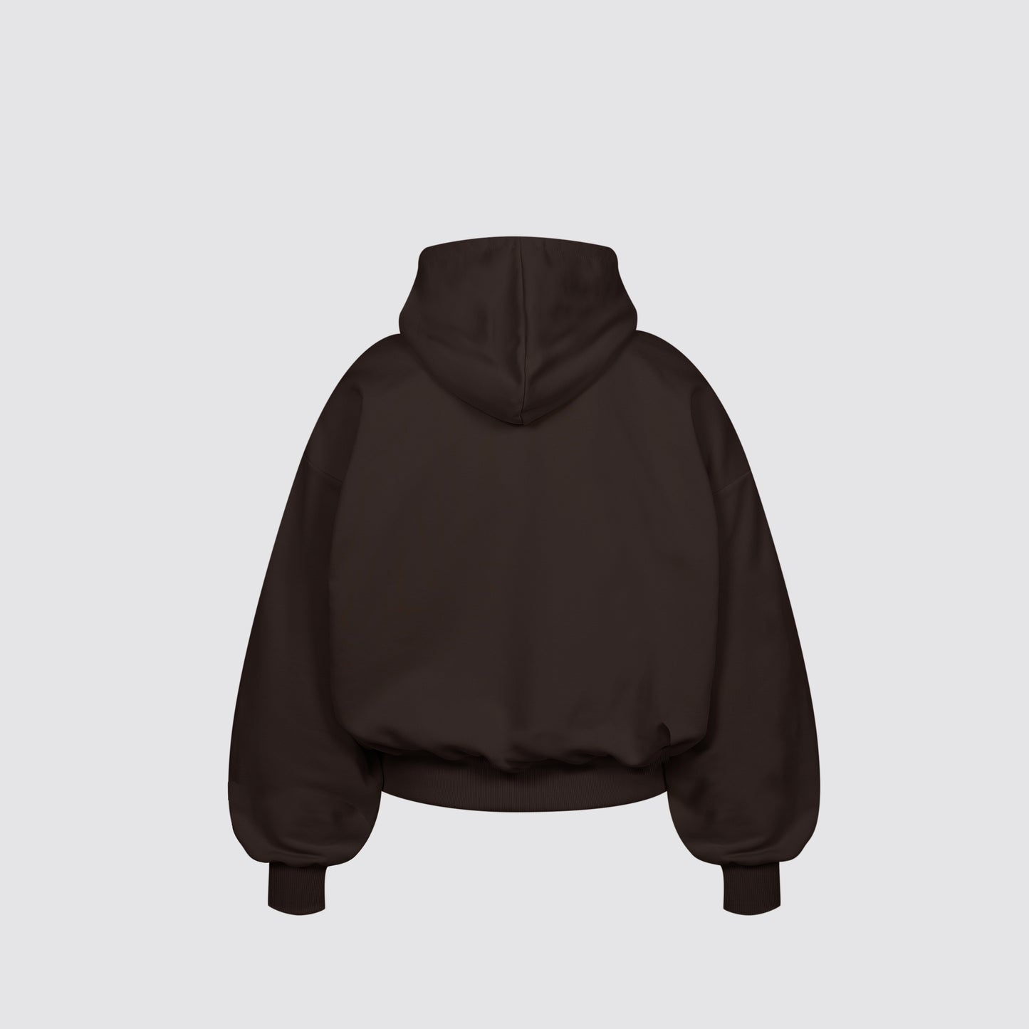 Boxy Flowy Hoodie (Dark Chocolate)
