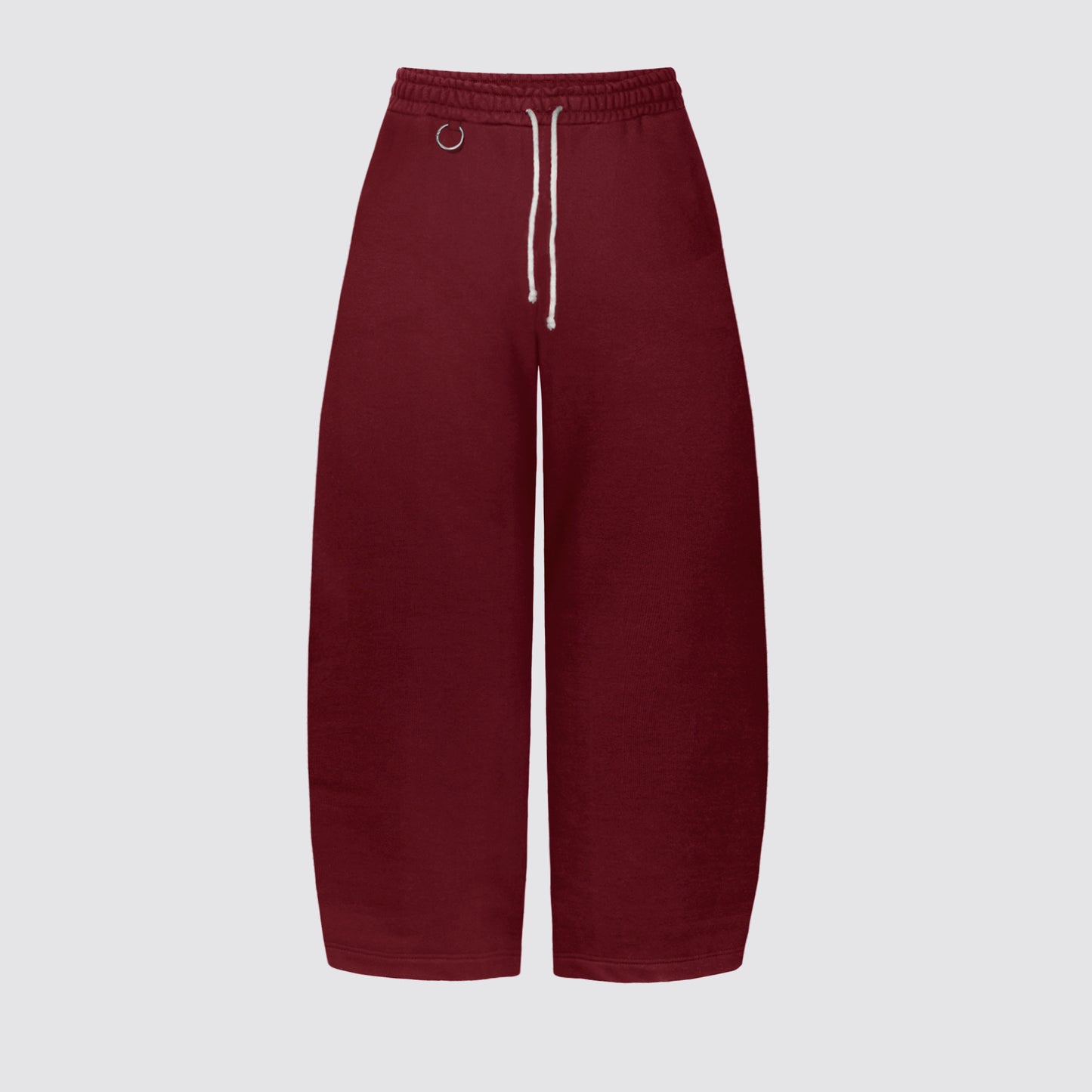 Flowy Barrel Sweatpants (Dark Cherry)