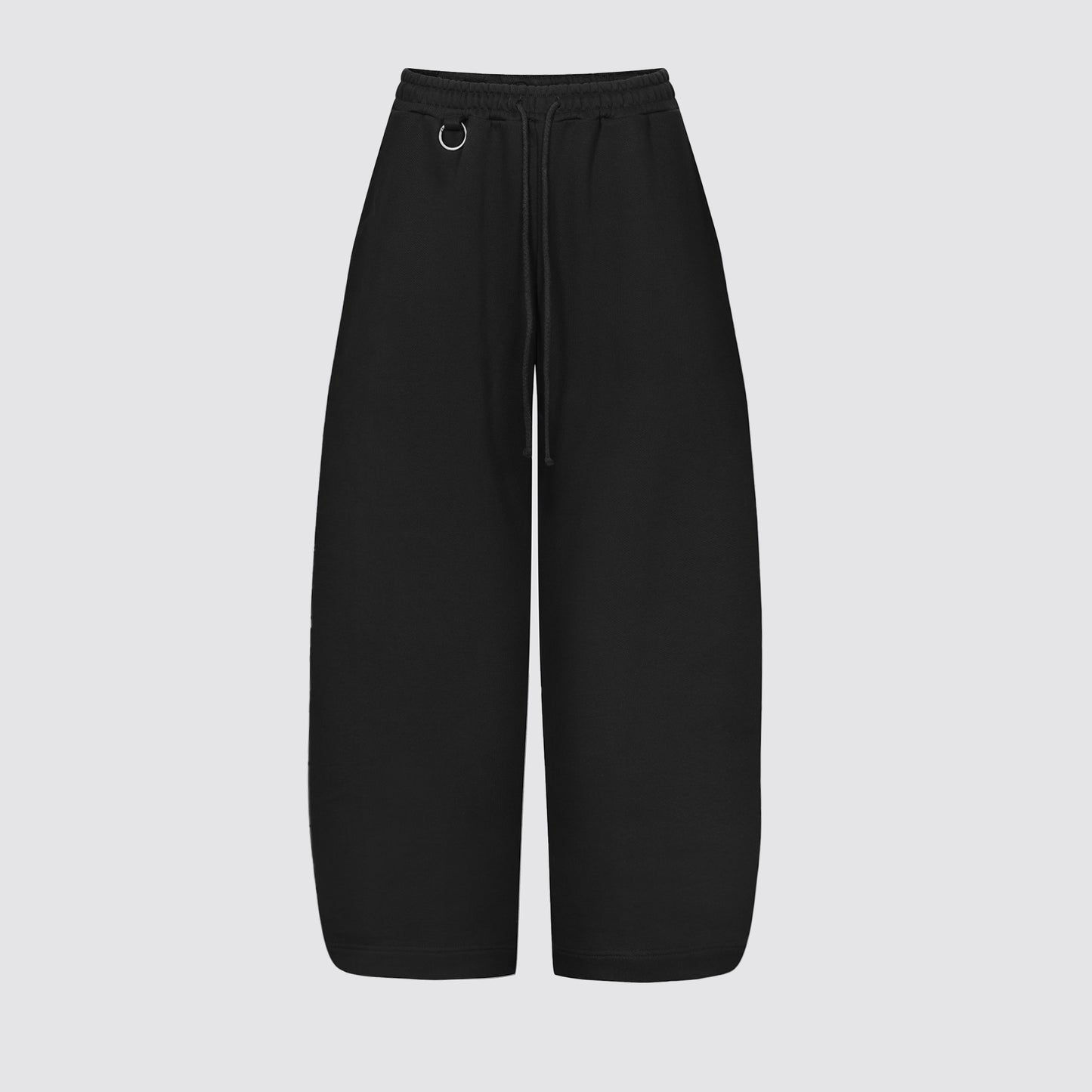 Flowy Barrel Sweatpants (Black)