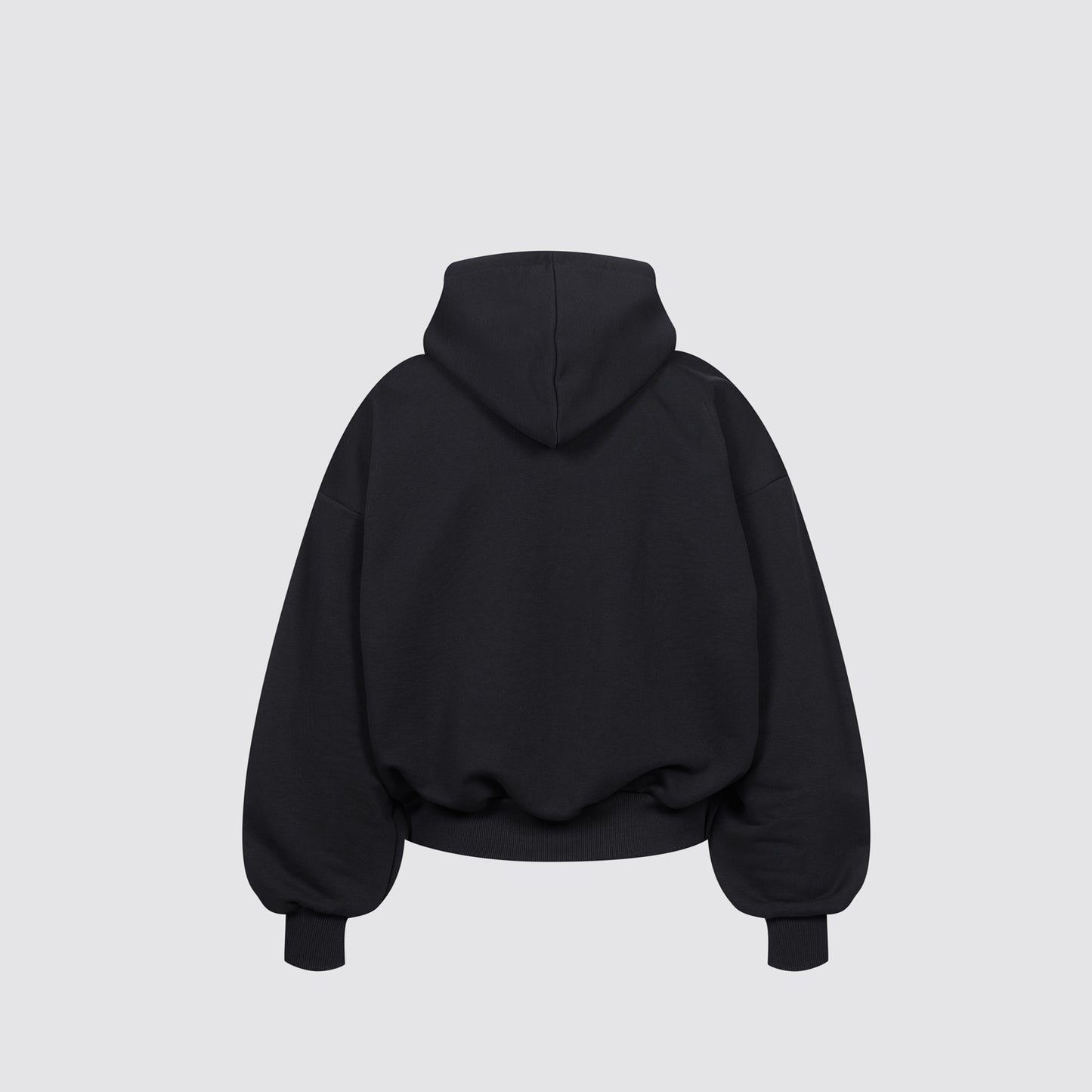 Boxy Flowy Hoodie (Black)