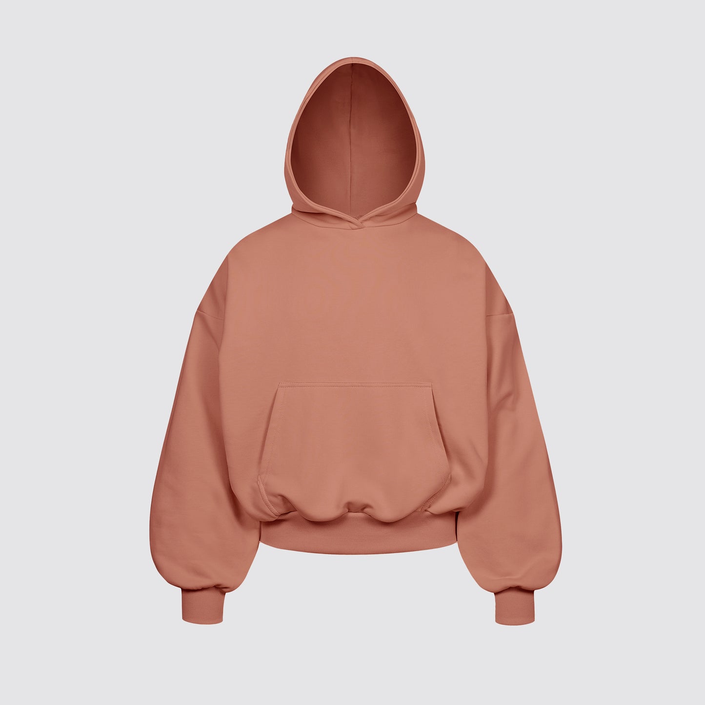 Boxy Flowy Hoodie (Clay)