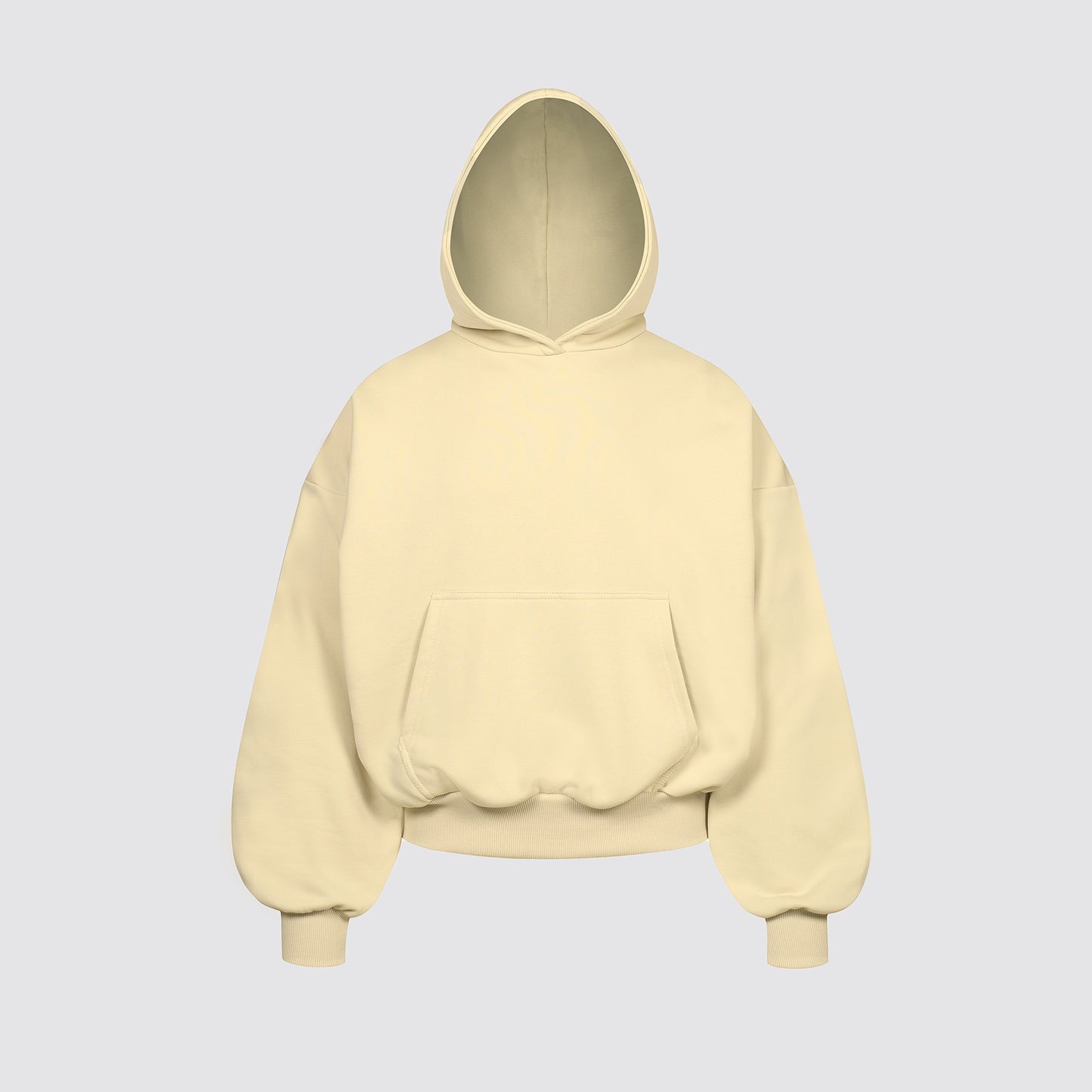 Boxy Flowy Hoodie (Butter Yellow)