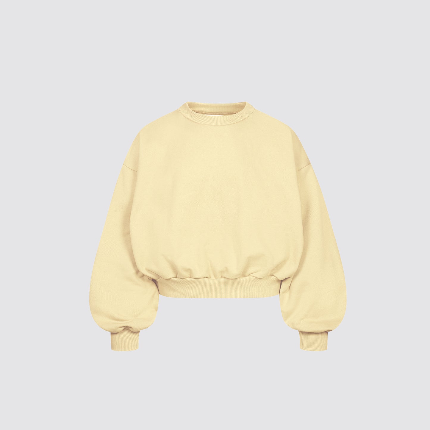 Boxy Crewneck (Butter Yellow)
