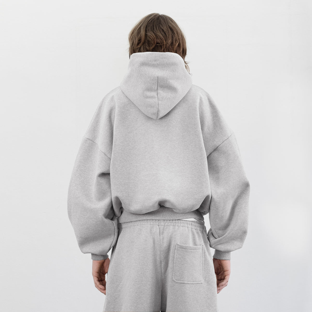 Balloon Fleece Hoodie (Grey)