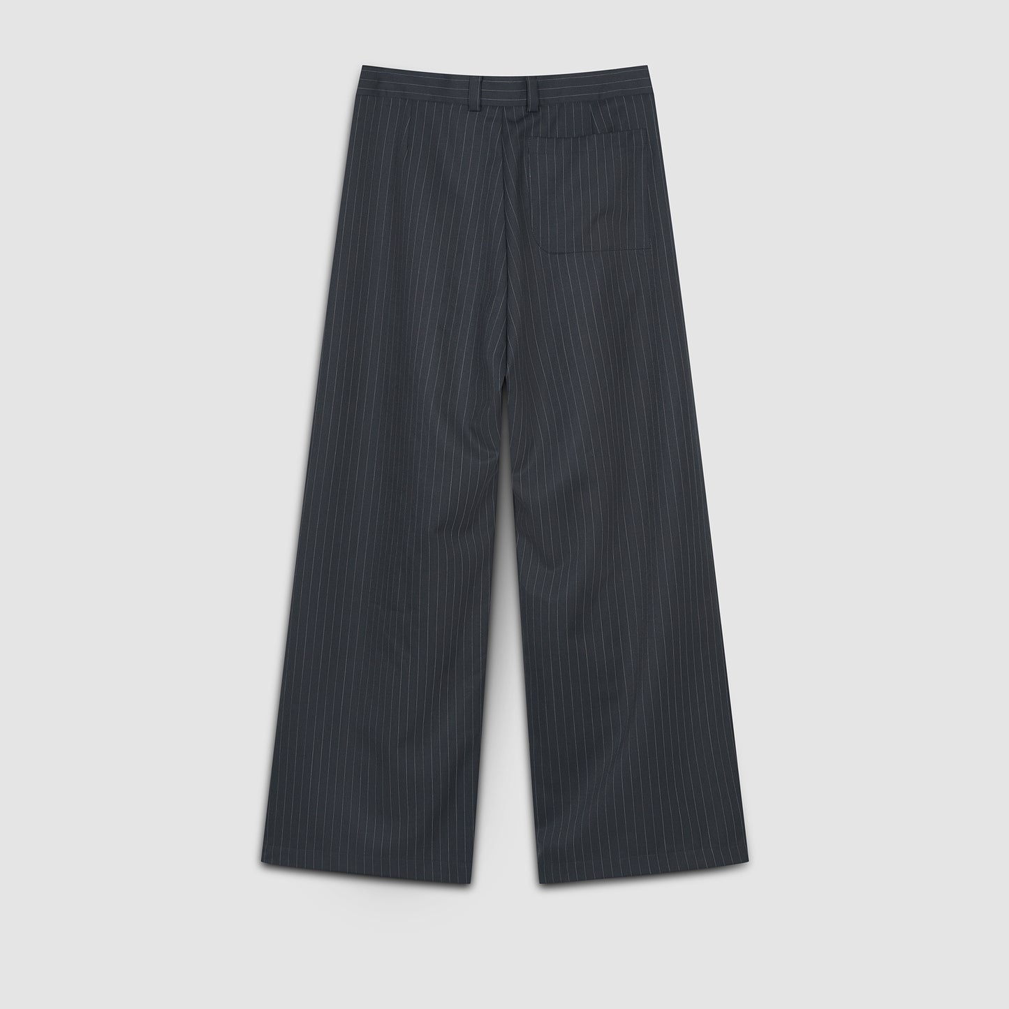 Pinstripe Office Trousers (Graphite)