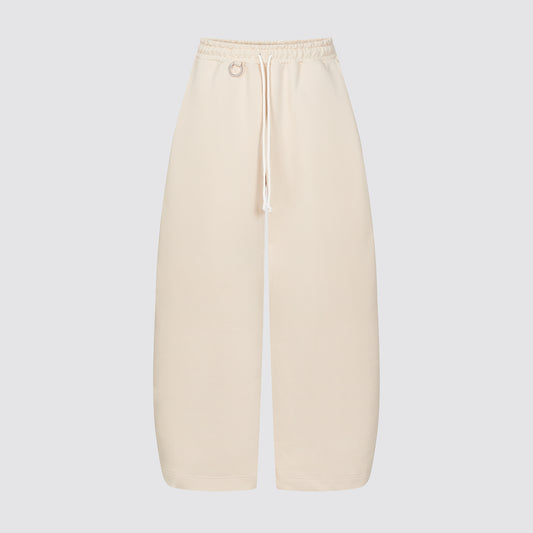 Ultra Heavyweight Barrel Sweatpants (Beige)