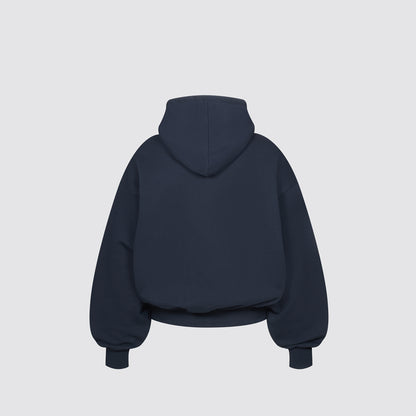 Boxy Flowy Hoodie v2 (Dark Navy)