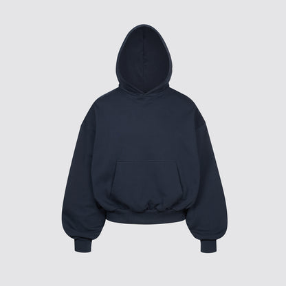 Boxy Flowy Hoodie v2 (Dark Navy)