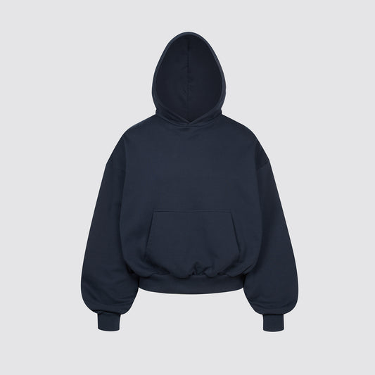Boxy Flowy Hoodie v2 (Dark Navy)