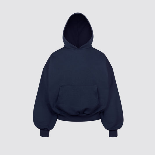 Boxy Ultra Heavyweight Hoodie (Dark Navy)