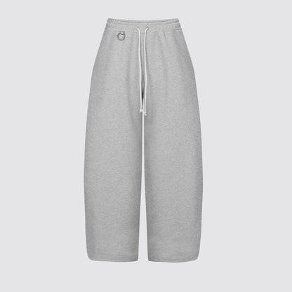 Flowy Barrel Sweatpants (Grey)
