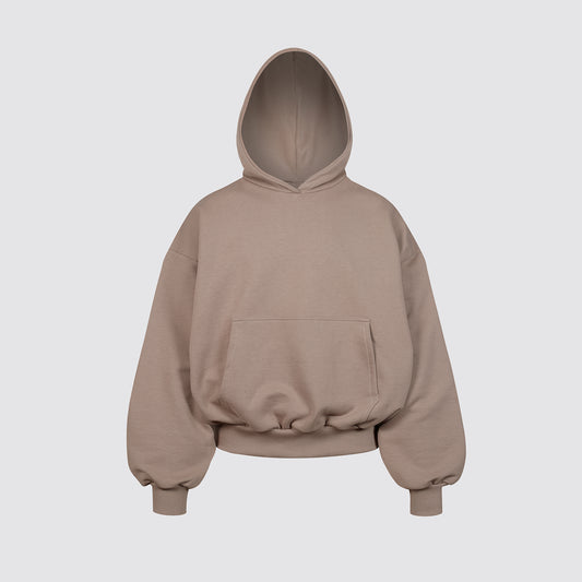 Boxy Ultra Heavyweight Hoodie (Hazelnut)