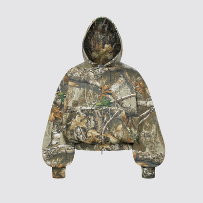 Realtree Double Zip Boxy Hoodie