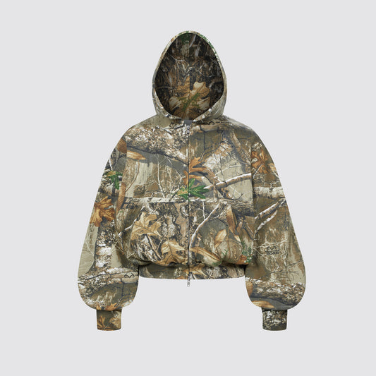 Realtree Double Zip Boxy Hoodie