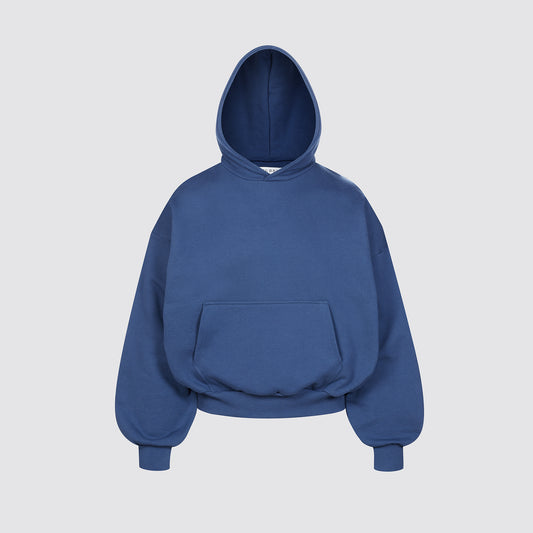 Boxy Ultra Heavyweight Hoodie (Indigo Blue)