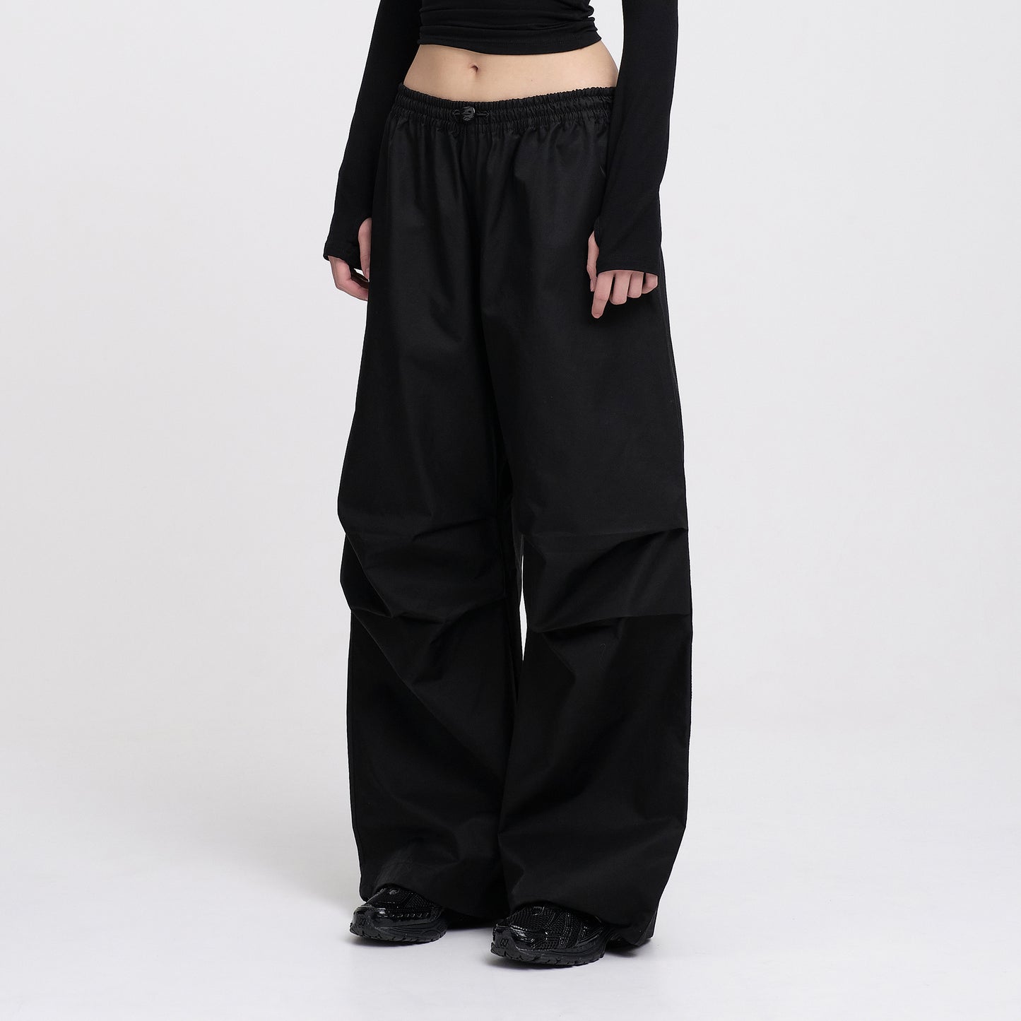 Nylon Shell Pants (Black)