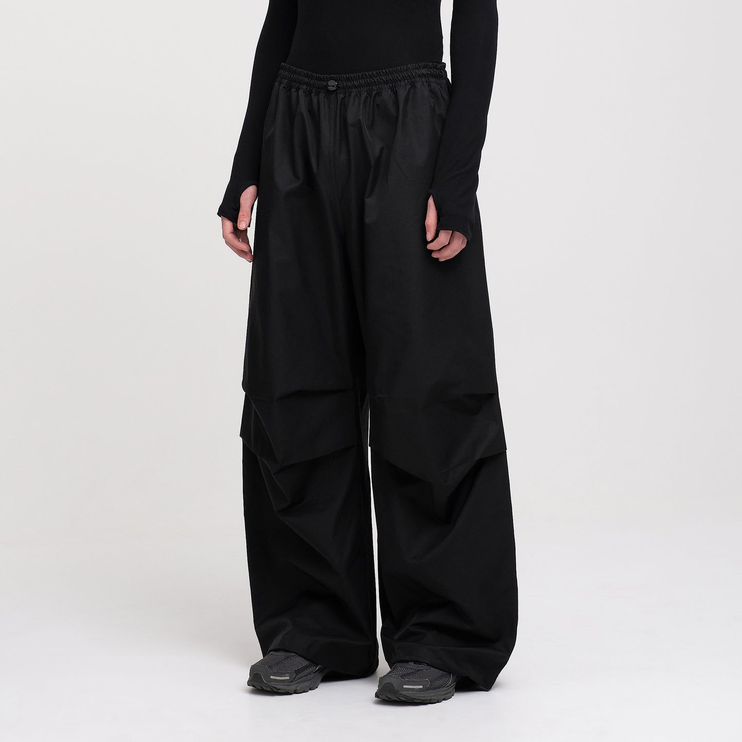 Nylon Shell Pants (Black)