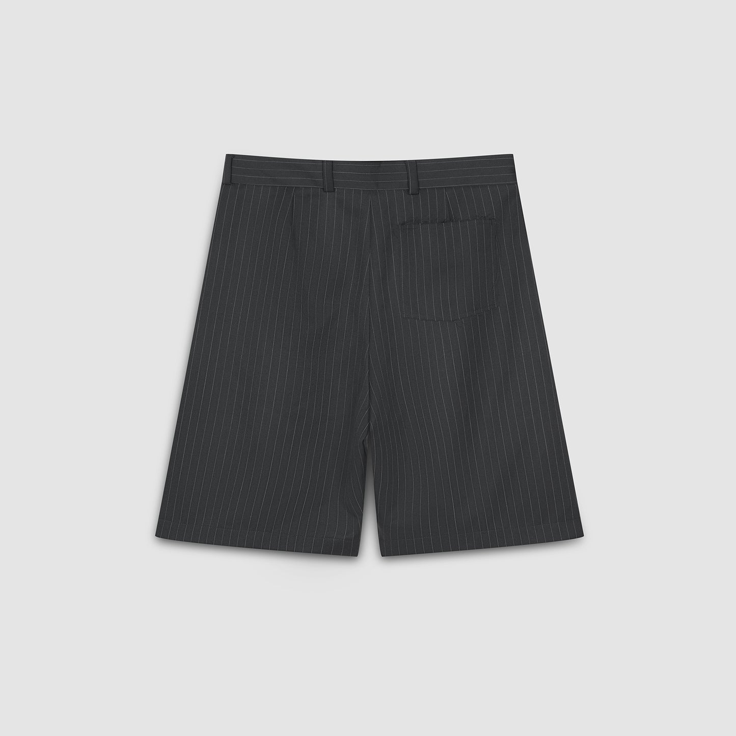 Pinstripe Office Shorts (Graphite)