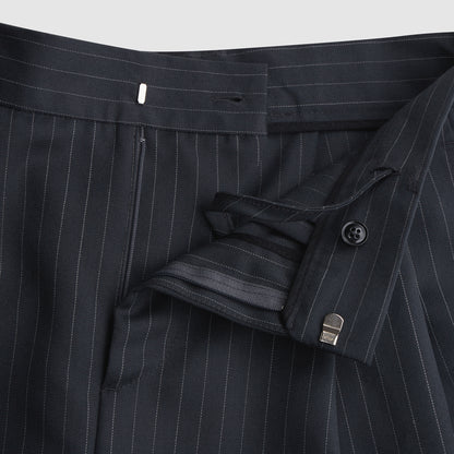 Pinstripe Office Shorts (Graphite)