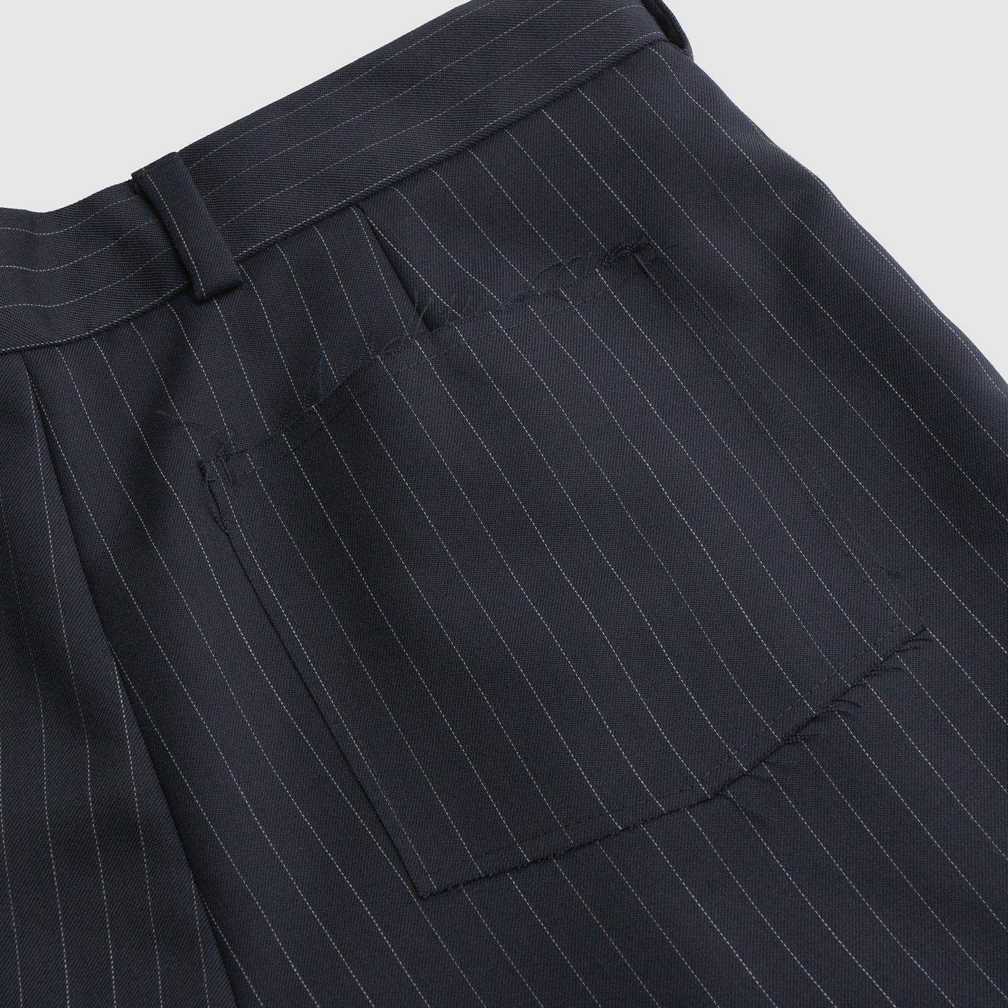 Pinstripe Office Shorts (Graphite)