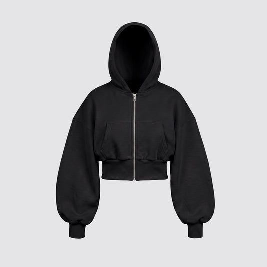 Baby Zip Hoodie (Black)