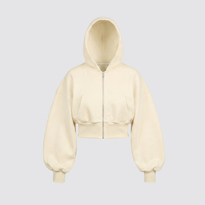 Baby Zip Hoodie (Butter Yellow)