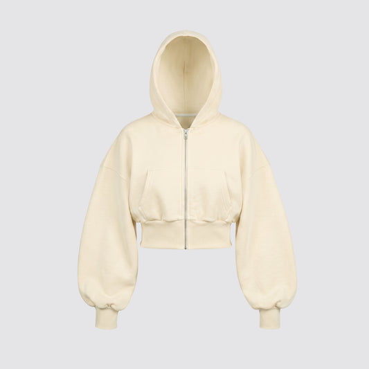 Baby Zip Hoodie (Butter Yellow)