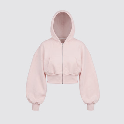 Baby Zip Hoodie (Pastel Pink)