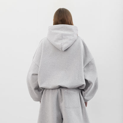 Balloon Fleece Hoodie (Grey)