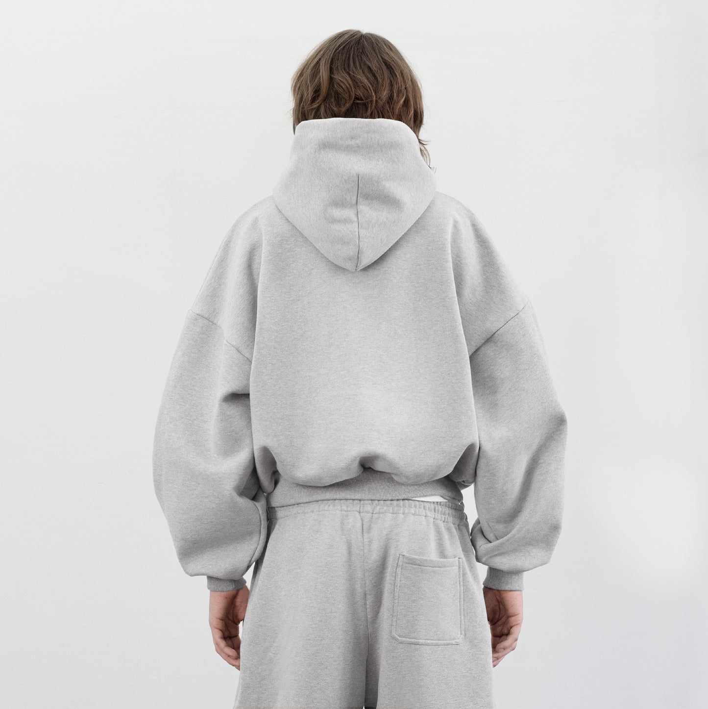Balloon Fleece Hoodie (Grey)