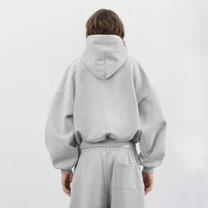Balloon Fleece Hoodie (Grey)
