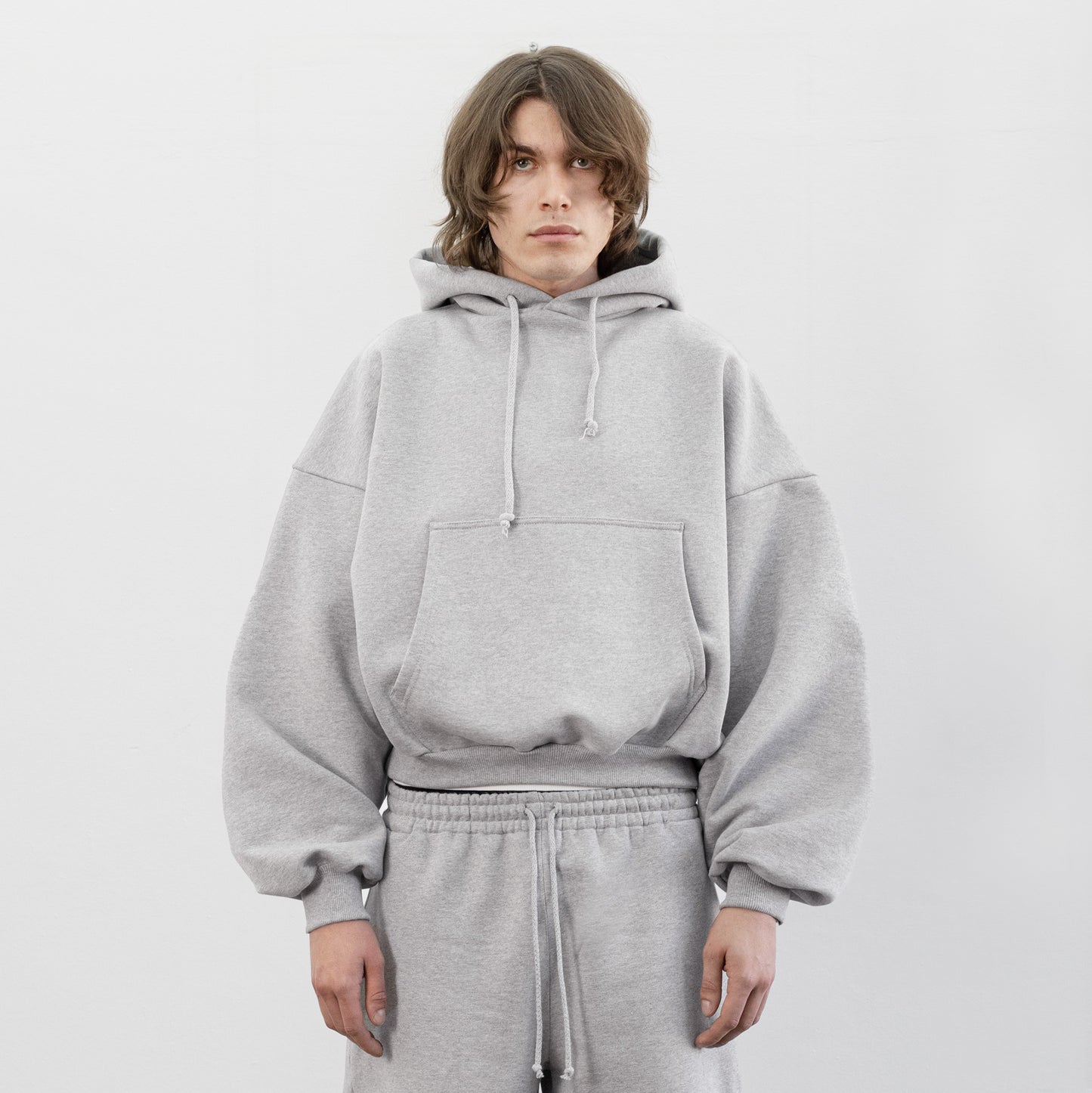 Balloon Fleece Hoodie (Grey)