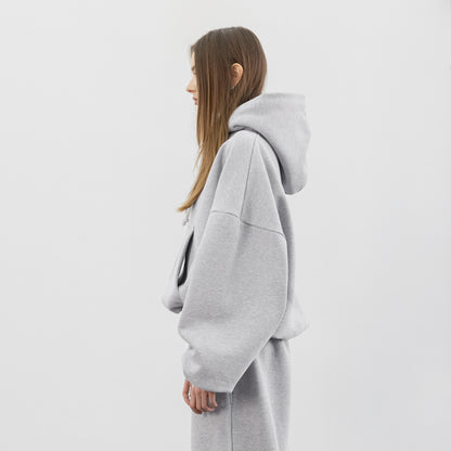 Balloon Fleece Hoodie (Grey)