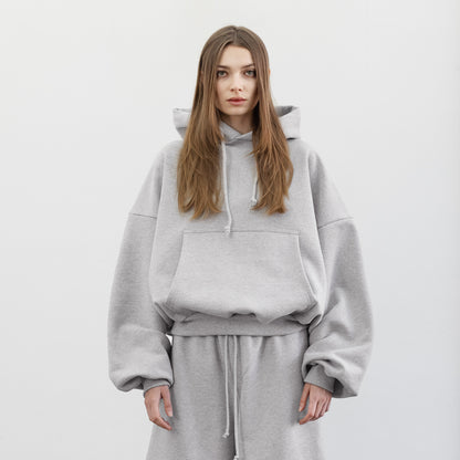Balloon Fleece Hoodie (Grey)