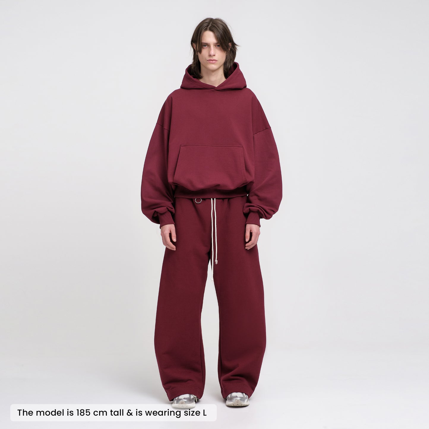 Ultra Heavyweight Barrel Sweatpants (Dark Cherry)