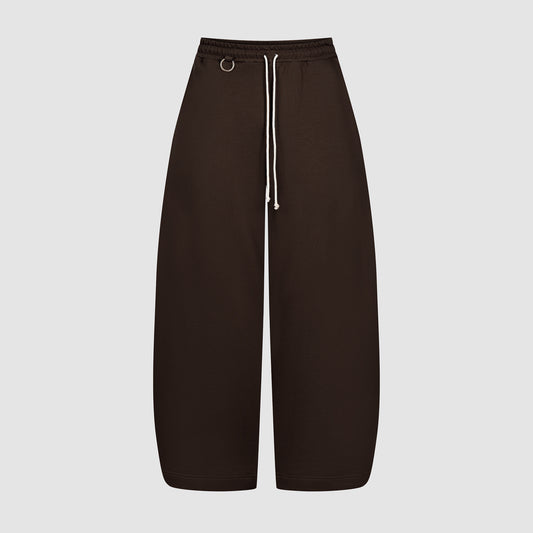Flowy Barrel Sweatpants (Dark Chocolate)