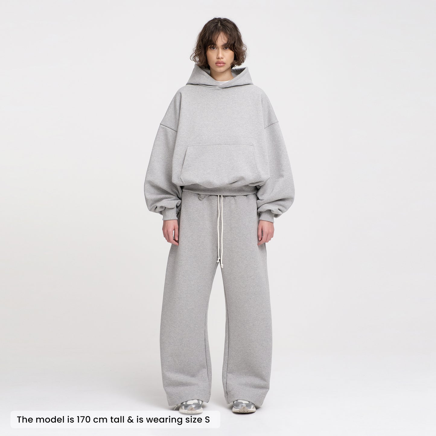 Flowy Barrel Sweatpants (Grey)