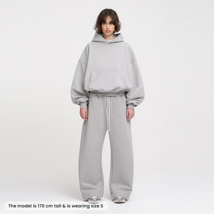 Flowy Barrel Sweatpants (Grey)