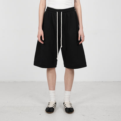 Barrel Flowy Shorts (Black)