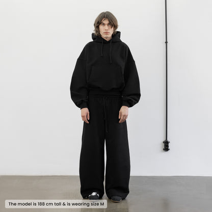 Balloon Fleece Hoodie (Black)