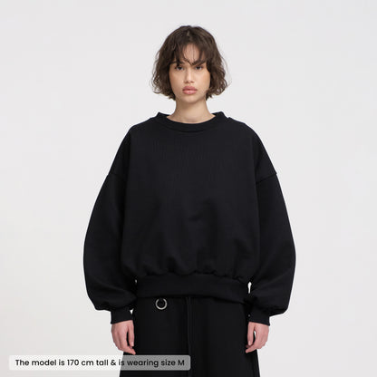 Boxy Crewneck (Black)