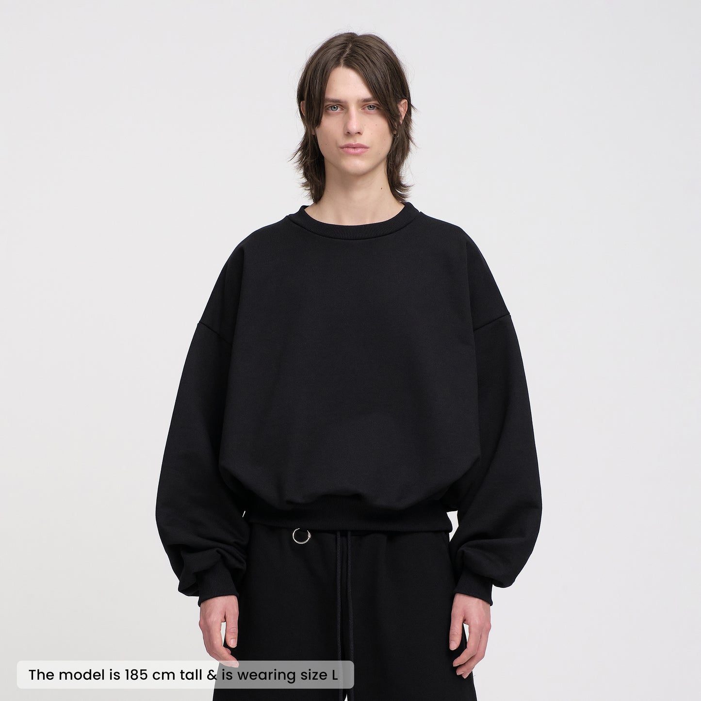 Boxy Crewneck (Black)