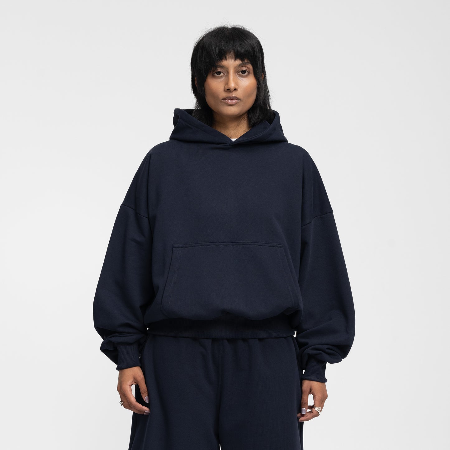 Boxy Flowy Hoodie v2 (Dark Navy)