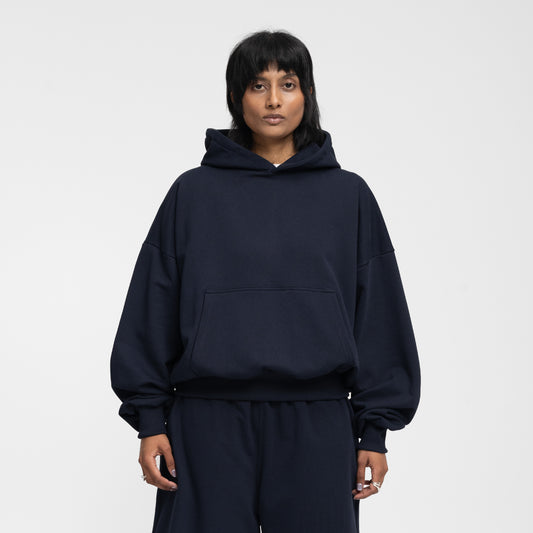 Boxy Flowy Hoodie v2 (Dark Navy)