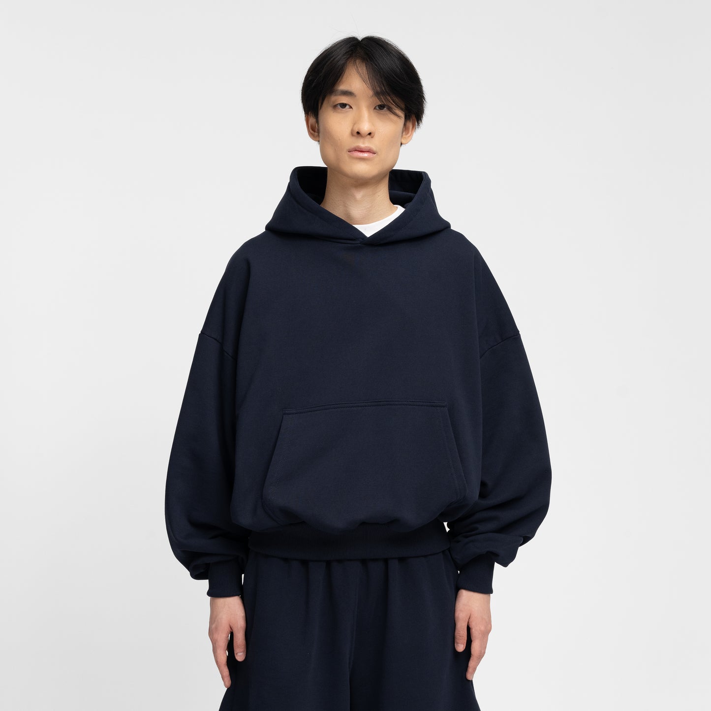 Boxy Flowy Hoodie v2 (Dark Navy)