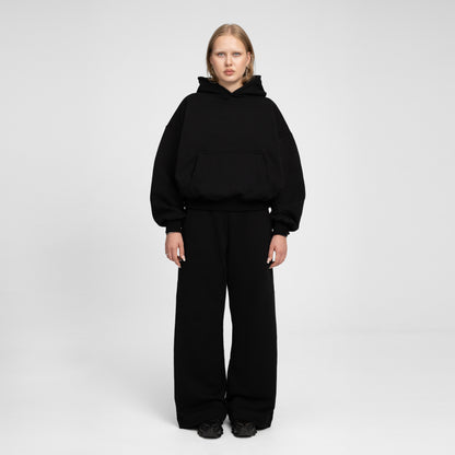 Boxy Ultra Heavyweight Hoodie (Black)
