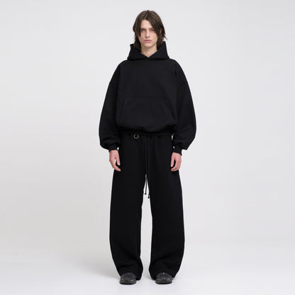 Boxy Ultra Heavyweight Hoodie (Black)