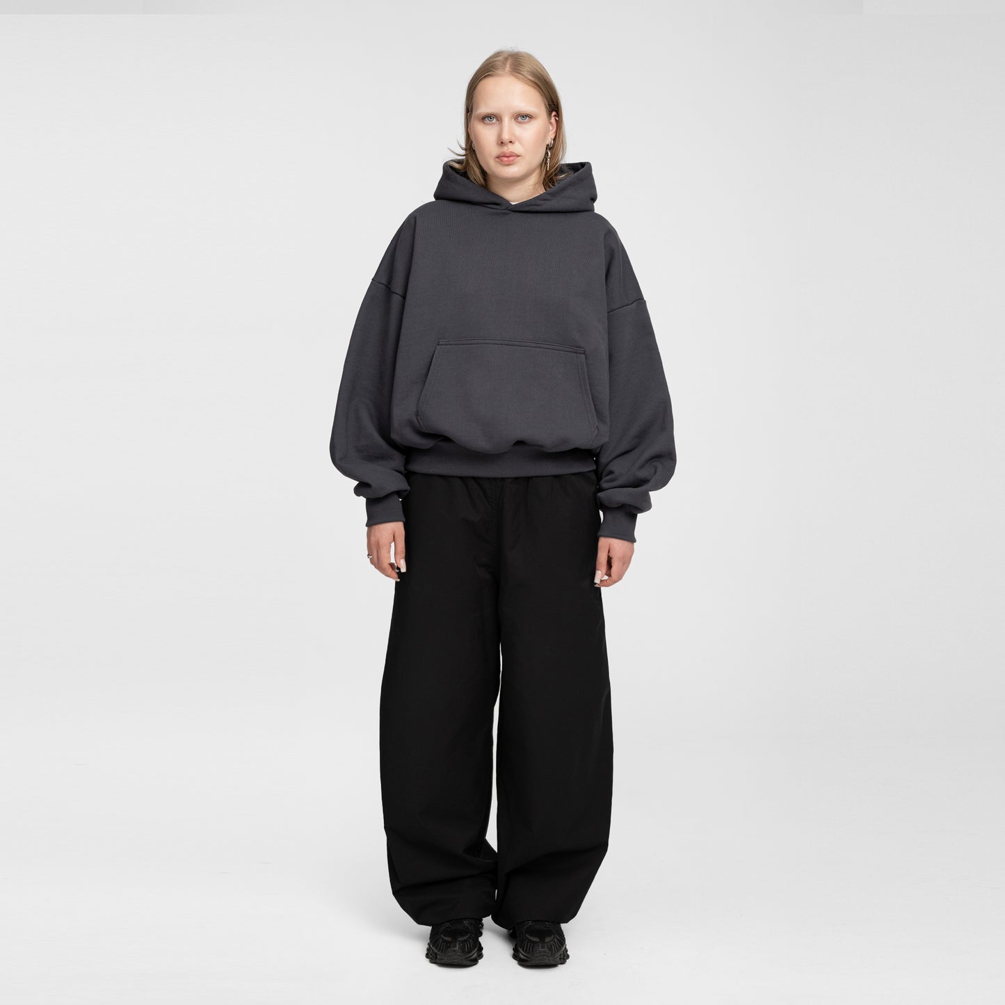 Boxy Ultra Heavyweight Hoodie (Graphite)